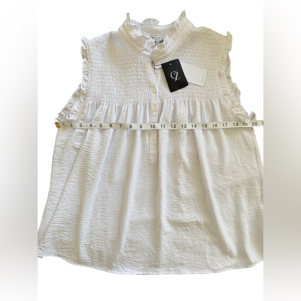 White Sleeveless Top